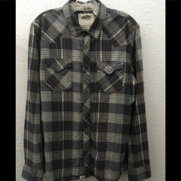 Vans Other - Vans Old School Longsleeve Snap Button Up